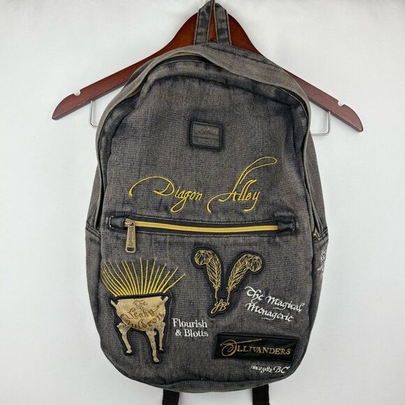 RARE Retired‎ Vintage Loungefly Harry Potter Diagon Alley School Sized Backpack main image 4